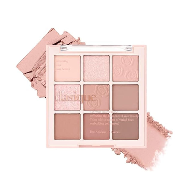 dasique Shadow Palette #27 Rose Milk Tea l 9 Pigmented Eyeshadows Blendable Natural Look l Korean Makeup l Eye shadow palette l Long Lasting Naturing Looking