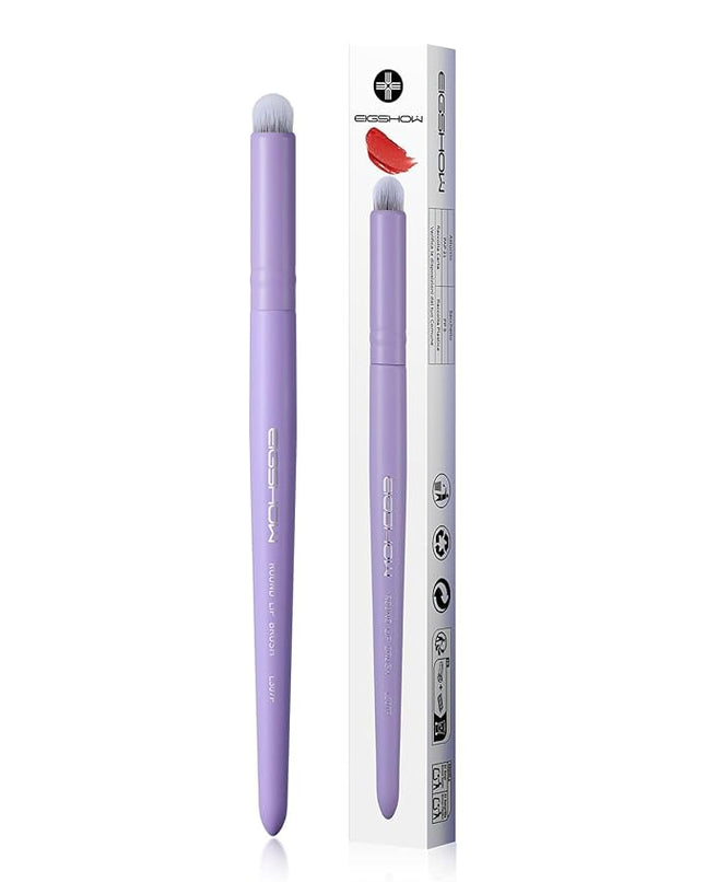 EIGSHOW Round Lip Blending Brush with Silver Ion-Infused Bristles, Soft and Skin-Safe, Reusable (L307P)