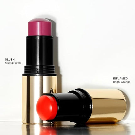 MAKE Beauty Heat Stroke Cream Blush Stick for Cheeks with Natural Hydrating Dewy Finish. Creamy Gel Blush Balm - Shade Stimulated, Hot Pink Cheek Tint