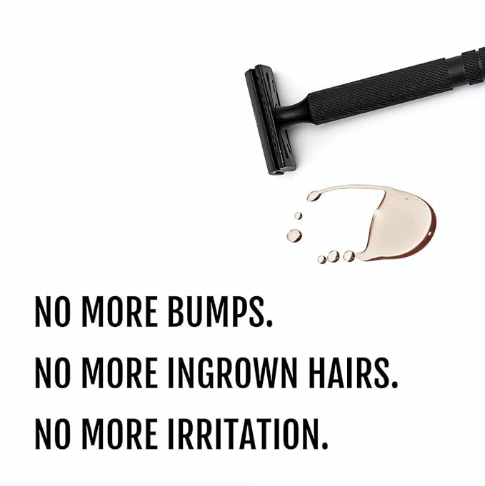 ALL-NATURAL Shaving Oil - No Razor Burn or Bumps | Hydrating | Beard & Bikini Lines | Silky Smooth Skin | Non-Toxic, Made in USA | Ditch Shaving Cream & Skip Lotion | Best shave ever