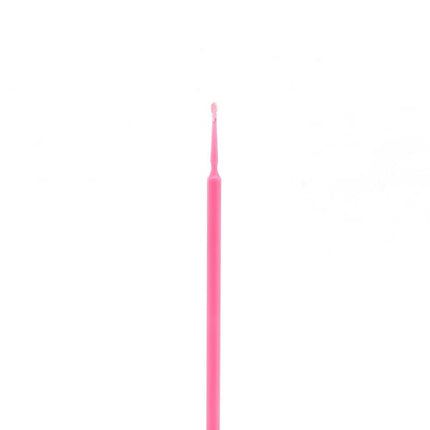 i-Laesh 200Pcs Medium Tip Micro Brushes - Microswabs for Eyelash Extensions - Microbrush Applicators Brush - Cotton Swabs Qtips for Eye Dental Lashes Eyebrow and Personal Care (Pink)