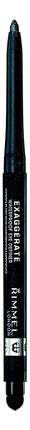 Rimmel London Exaggerate Waterproof Eye Definer Eyeliner, Highly Pigmented, Long-Wearing, Built-In Smudger, 264, Earl Grey, 0.01oz
