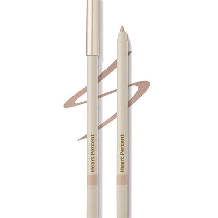 Heart Percent Dote On Mood Gel Eyeliner Pencil – Long-Lasting Waterproof Smudge Proof Smooth Retractable, Aegyo Sal Makeup, Under Eye Highlighter with Built-In Sharpener, #07. Skin Gray