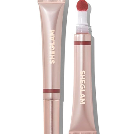 SHEGLAM Pout Pillow Cushion Lip Gloss Moisturizing Liquid Lipstick High Shine Finish Sponge Tip Applicator Non-Sticky Lip Glaze Party -Catching Z's
