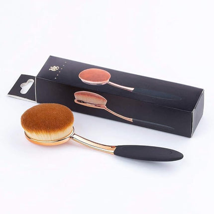Yoseng Oval Foundation Brush Large Toothbrush Makeup Brushes Fast Flawless Application Liquid Cream Powder Foundation（Pack of 2）