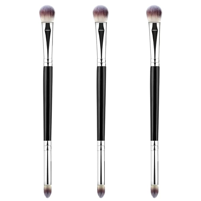 3Pcs Eyeshadow Brush Eye Makeup Brush Professional Blending Eyeshadow Makeup Brushes for Concealer Eyebrows Eyeliner Soft Hairs Makeup Tool