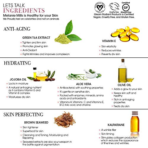 Gleam Body Radiance All In One Makeup, Moisturizer & Glow For Face & Body - Bronze Gold, 3.4 fl.oz.