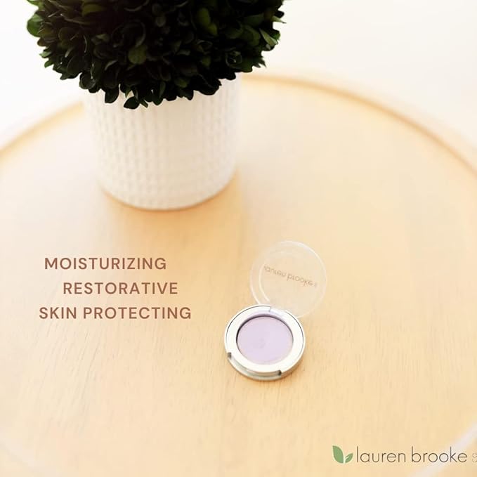 Lauren Brooke Cosmetiques Cream Eyeshadow | Natural Organic Eye Makeup, Richly Pigmented Creme Eyeshadow For Women (Wisteria (Shimmer))