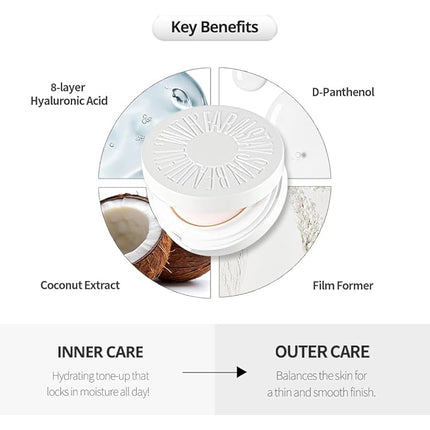 Farmstay Radiant Green Tone-Up Cushion – Color Correcting, Lightweight Coverage, Even Skin Tone, Oil Control, Korean Beauty Cushion Compact for a Flawless Look 0.52oz. /15g