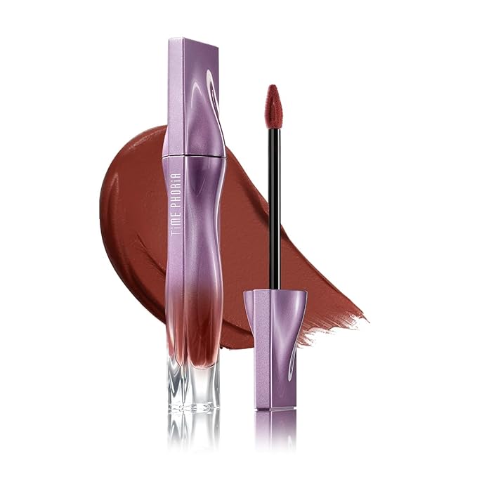 NEBULA VELVET LIP CREAM-Long Lasting Lip Stain, Waterproof and Transfer Proof Lip Tint, Matte Finish Lipstick, Smooth Out Lip Lines, Lightweight Lip Cream, High Coverage (12 ESTELLE)