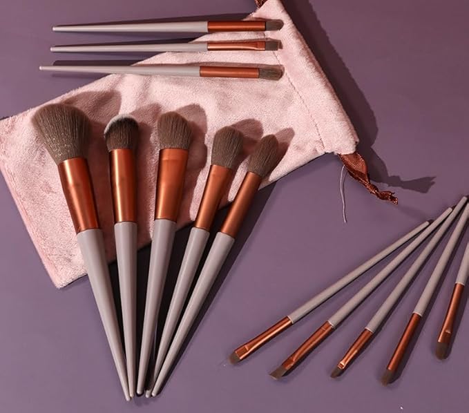 Professional Makeup Brushes Set, 13Pcs,Eye Shadow Brush, Cosmetic Applicators for Face and Eyes