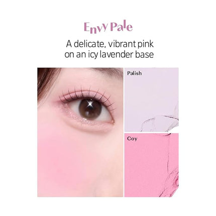 ETUDE Heart Pop Duo Blush, Pink & Purple Cheek Colors, Natural Glow & Glossy Finish, Lightweight Layering Formula, Korean Makeup Artist Collab, Compact 0.2 oz – Embipale