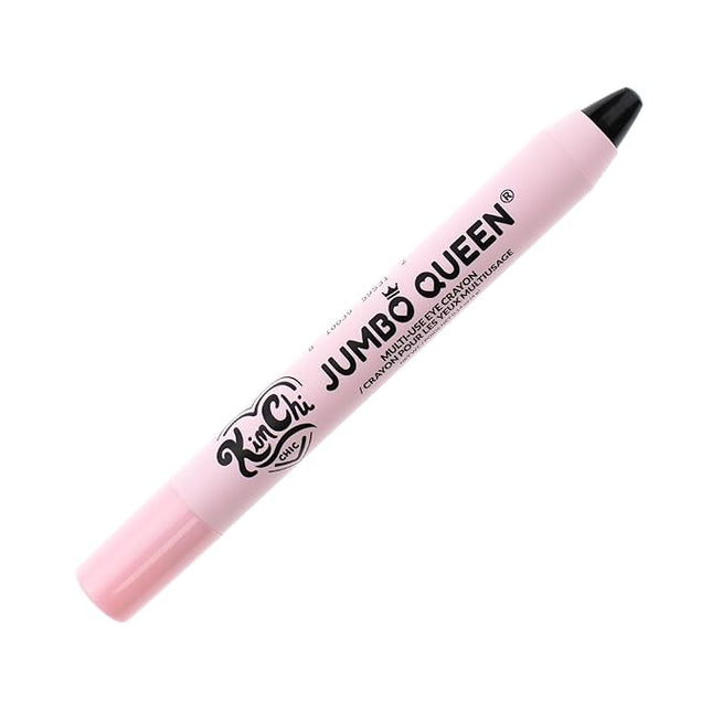 Kimchi Chic Beauty Jumbo Queen Eye Crayon, Multi-Use Eye Shadow Stick, Liner & Highlighter, Vitamin E–Infused, Long-Lasting, Blendable Formula, Cruelty-Free, Paraben-Free, 02 Black Sesame