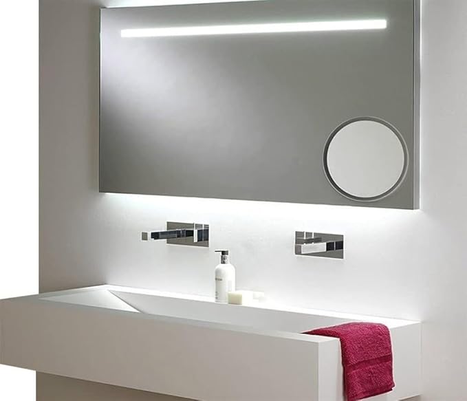 Mavoro 9'' Magnifying Mirror with 3 Strong Suction Cups | 10X Magnification | Portable Travel Makeup & Cosmetic Mirror (10X)