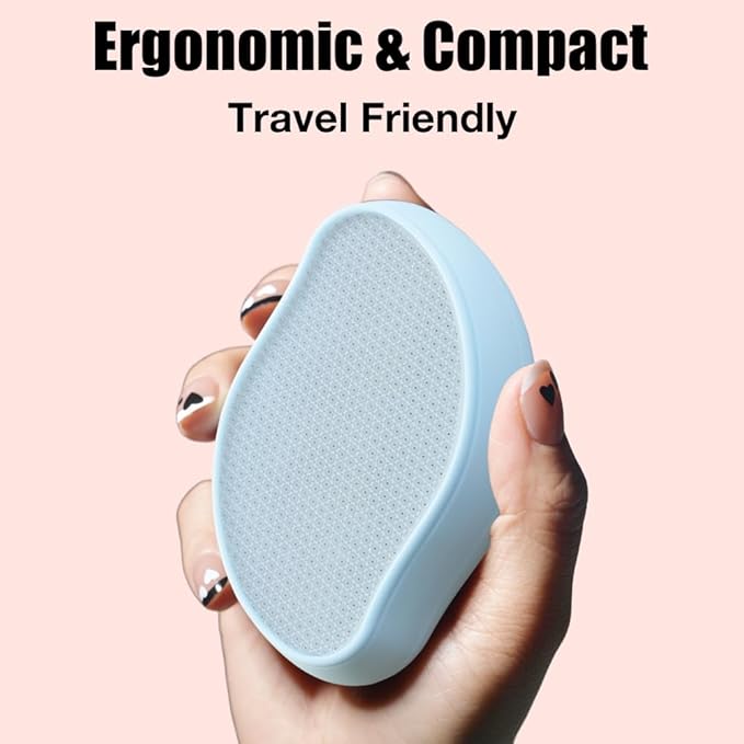 Premium Crystal Hair Eraser,Painless Exfoliation Hair Removal Epilator,Nano Glass Hair Remover for Women,Natural Gentle and Efficient Shaver Trimmer on Leg Arm(Sky Blue)