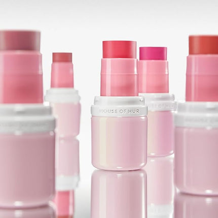 House of Hur Every Cheek Blush | Hydrating Moisture Blush Stick | Super Food Extracts | 0.23 Oz (5 Colors) (Mad for Fuschia)