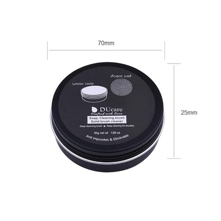 DUcare Makeup Brush Cleaner Makeup Brushes Solid Soap Cleanser with Color Removal Sponge Brush Cleaning Mat, Silicone Makeup Cleaning Cosmetic Cleaner Blenders Shampoo Removes Shadow Color