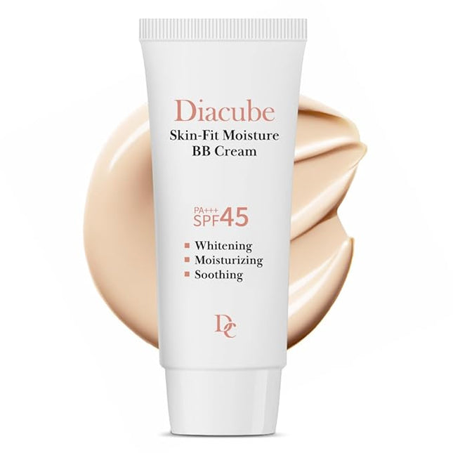Skin-Fit Moisture BB Cream With SPF 45 PA+++ 1.76 Fl Oz, Natural Beige: Perfect for Light to Medium with Neutral Skin Tones, Blemish Coverage, Long-Lasting Tinted Moisturizer, K-Beauty