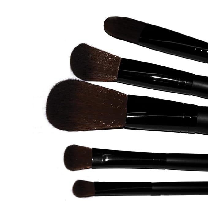 Palladio Foundation Brush, Flat Tapered Brush, Liquid and Cream Foundations, Flawless Blending, Smooth Finish, Synthetic Natural Bristles, Soft Feel, Comfortable Grip, Professional Application