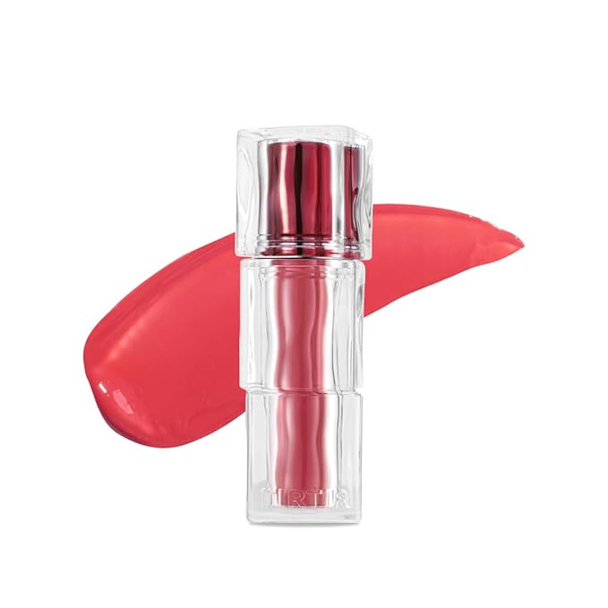 TIRTIR [*Mini Size Waterism Tinted Lip Gloss #17 Aliven, 0.06 Fl Oz – Kiss Ready Lipgloss, 12H Long Lasting Non Sticky Natural Tinted Glow Korean Multiuse Cheek and Lip Tint for Women gift