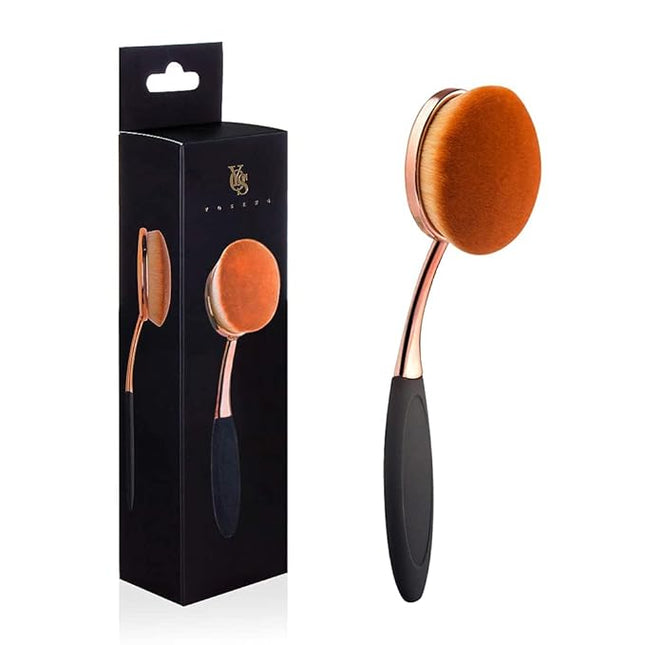 Yoseng Oval Foundation Brush Second Largest Toothbrush Makeup Brushes Fast Flawless Application Liquid Cream Powder Foundation Sunscreen(Medium)