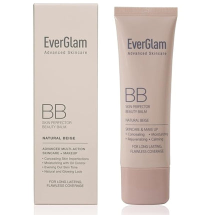 K-Beauty Skin Perfector Korean BB Cream, Light Medium - Flawless, Natural Glow in Seconds | Multi-Function Tinted Moisturizer: Stays On All Day, Dewy, Water-Resistant, Oil-Controlling