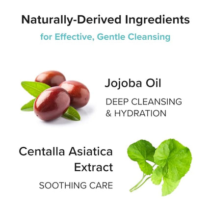 3W8L Deep Off & Fresh Cleansing Oil – Fast emulsifying Korean pore care cleanser, gentle daily makeup & sunscreen remover with Jojoba & Centella, dissolves sebum & blackheads, hydrating fresh finish