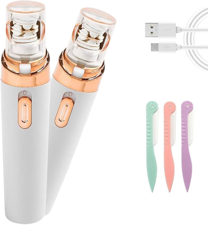 Epil Pro 3.0 Women Face Epilator 2025 New - 2-in-1 Rechargeable Facial Hair Removal for Women, IPX5 Waterproof Epilator with 3 Eyebrow Trimmers,Beauty Removal for Woman(1PC-White)