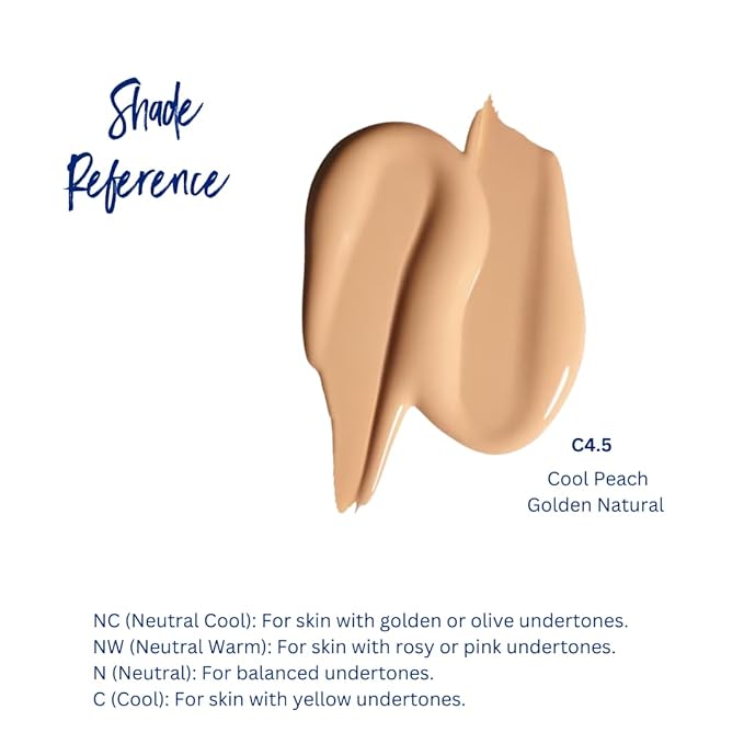 Best Bronze Bombshell Body Makeup - Tattoo Cover Up Makeup & Body Foundation Waterproof - Tattoo Concealer Waterproof for Scars, Varicose Veins Cover Up & Leg Foundation (C4.5 Peachy Golden Neutral)