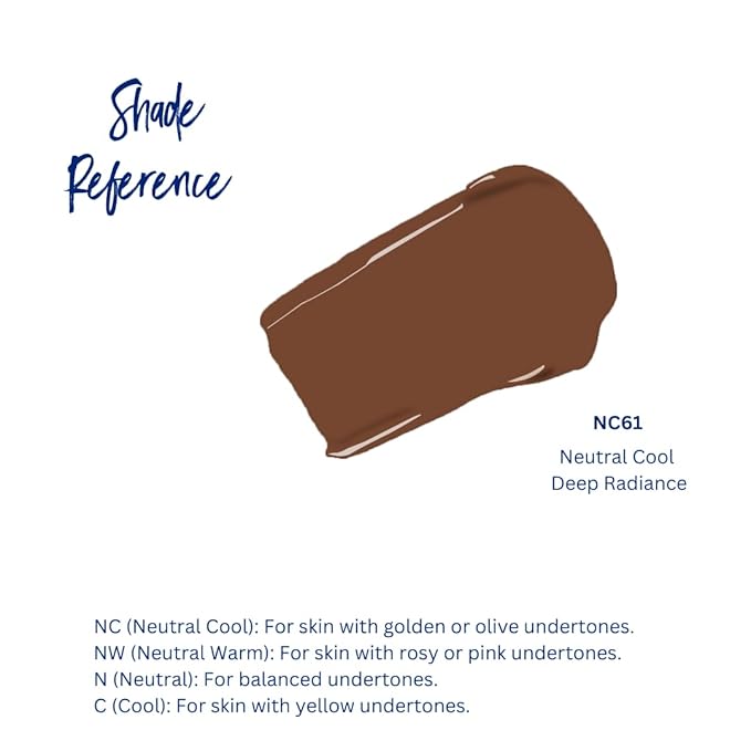 Best Bronze Bombshell Body Makeup - Tattoo Cover Up Makeup & Body Foundation Waterproof - Tattoo Concealer Waterproof for Scars, Varicose Veins Cover Up & Leg Foundation (NC61 Deep Radiance)