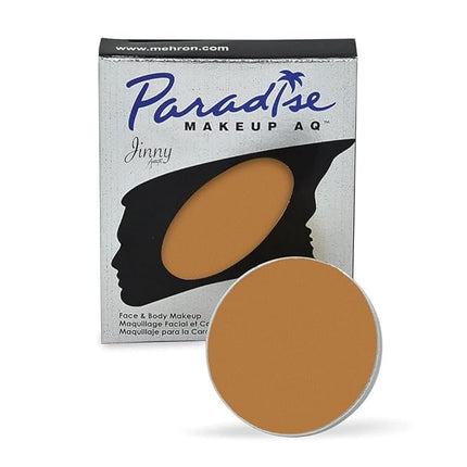 Mehron Makeup Paradise Makeup AQ Refill Size | Stage & Screen Performance, Face & Body Painting, Beauty, Cosplay, and Halloween | Water Activated Face Paint, Body Paint .25 oz (7 ml) (LIGHT BROWN)