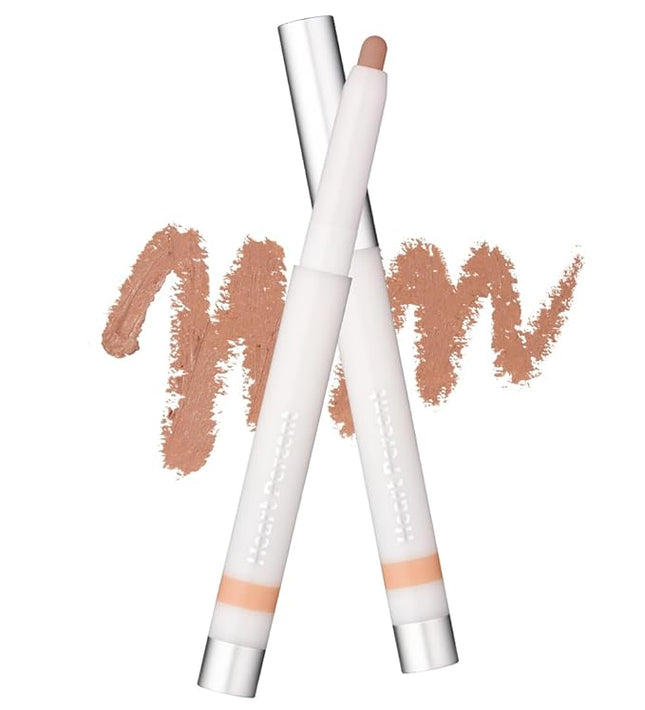 Heart Percent Dote On Mood Lineproof Lip Pencil, 12hr Long-Lasting Moderately Pigmented Creamy OverLip Crayon Waterproof Smooth Retractable Vegan Lip Liner Pencil 0.8g, #06. Muted Peach
