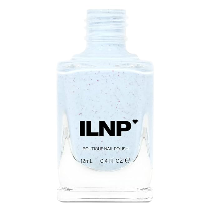 ILNP Clarise - Pastel Baby Blue Speckled Nail Polish