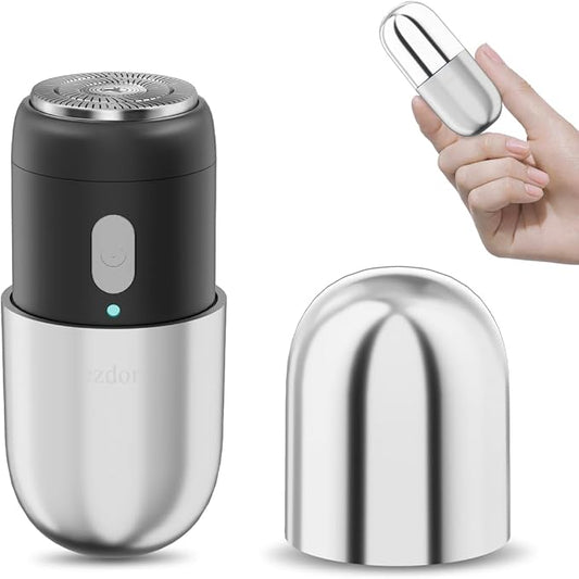 Mini Electric Shaver, Electric Razor for Men, Portable USB-C Rechargeable Waterproof Shaver, Cordless Powerful Razor for Travel, Home, Business