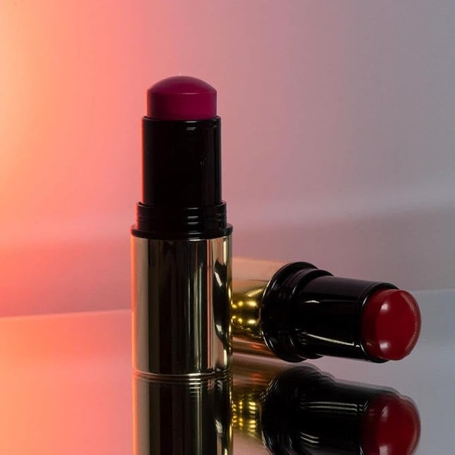 MAKE Beauty Heat Stroke Cream Blush Stick for Cheeks with Natural Hydrating Dewy Finish. Creamy Gel Blush Balm - Shade Toasted, Warm Light Brown Cheek Tint