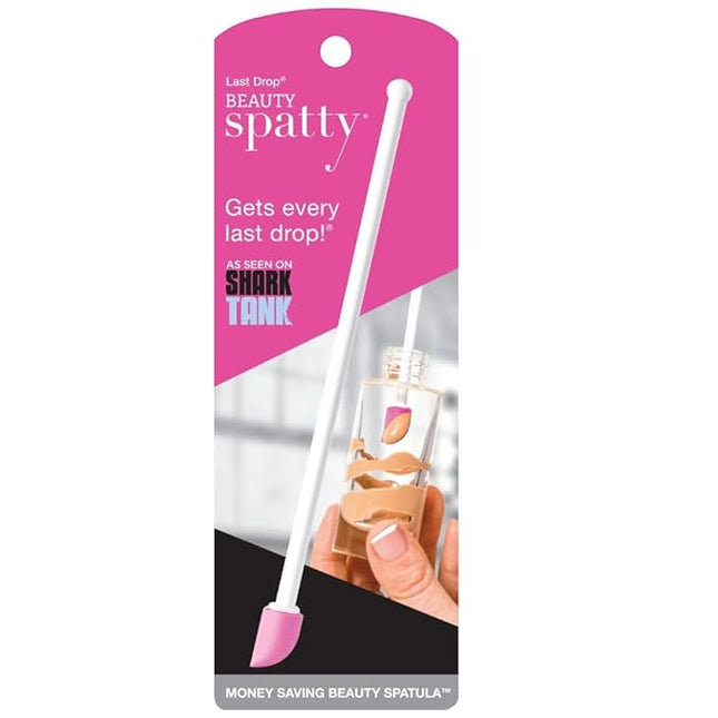 Spatty Daddy Last Drop Mini Makeup Spatula (6 Inch Pink) Shark Tank, Tiny Makeup Tool, Small Scraper, Stocking Stuffers, Gifts for Women Who Have Everything, Mini Makeup Beauty Set. Teenage Girls