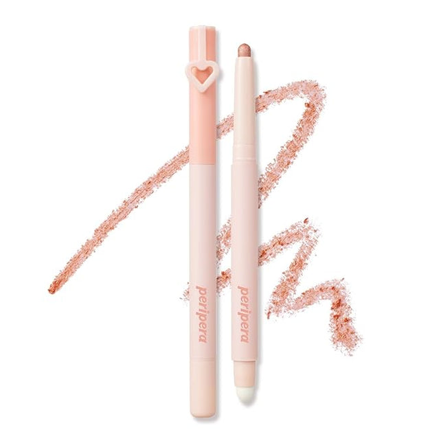 Peripera MOOD IN SHADE EYE STICK, Built-In Applicator (Smuger), Smudge-Proof, Easy Application, Creamy Shimmer Texture Eye Shadow Stick (P02 SHINING BUBBLE)
