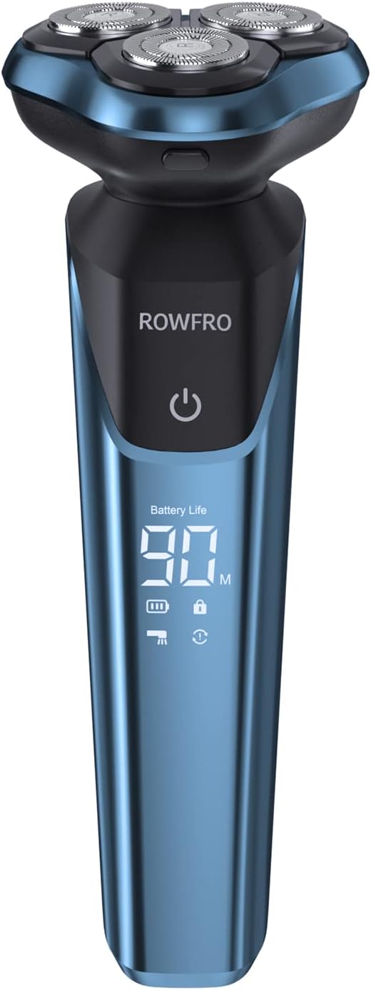 Electric Razors for Women, Facial Hair Removal, Bikini Trimmer, Rechargeable Womens Electric Shaver for Legs, Face, Lips Hairs, Wet and Dry Shaving, Fast Charging by Type-C, LED Display