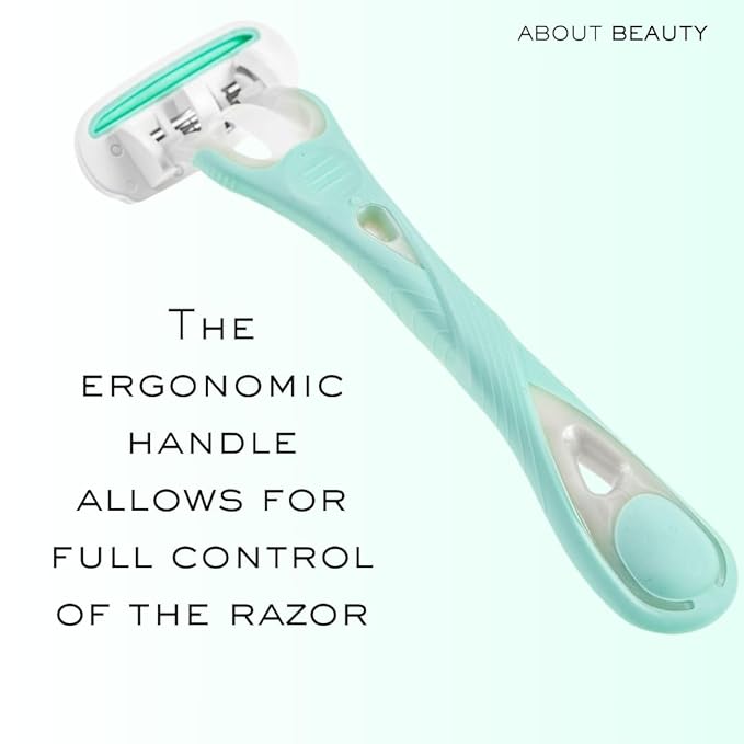 About Face Body Kai Complete 4-Blade Shaving System for Women; Minimizes Nicks & Cuts; Contains 9 Refill Cartridges & 2 Reusable Handles, 1 Count (Pack of 1)