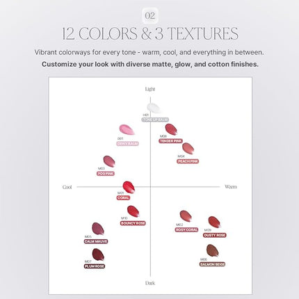 Heart Percent Dote On Mood Custom Lip & Cheek Single – Blendable & Buildable Veil-Fit Tone-up Enhancer, Long-Lasting Lightweight Multi-Use Highlighter 4.7g, H01. Tone up Balm