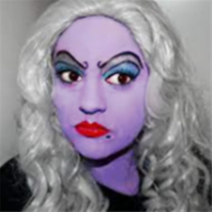 Go Ho Pastel Purple Body Paint Washable(2.37oz/pc),Water Based Cream Lavender Face Body Paint for SFX Cosplay Ursula Costumes Festivals Halloween Makeup