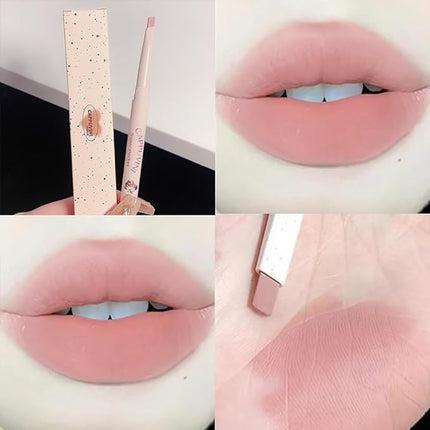 Petansy Matte Lip Liner Pencil Set 5 Colors Smooth Lip Liner Long-Lasting Waterproof Nude Liner Pencil for Defining & Filling Lips