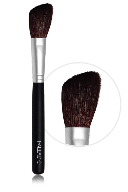 Palladio Powder Brush, Large All Over Face Makeup Brush, Buffs Loose Powder, Flawless Blending, Smooth Finish, Synthetic Natural Bristles, Soft Feel, Comfortable Grip, Professional Application