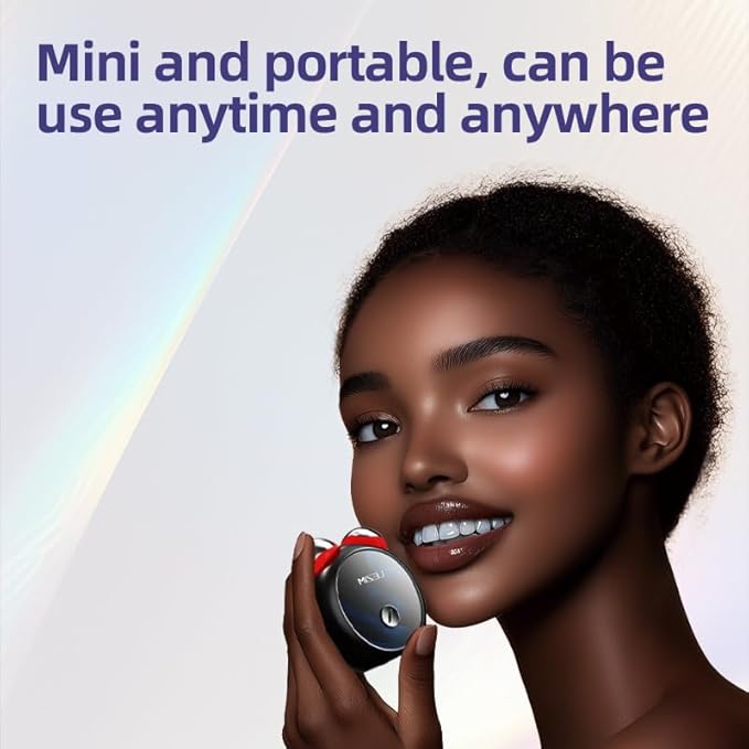 3-in-1 Skin Care Tools,Microcurrent Facial Device, Face Neck Lift Device, Double Roller Facial Massager, Promote Skin Care Absorption, Light Lines (White)