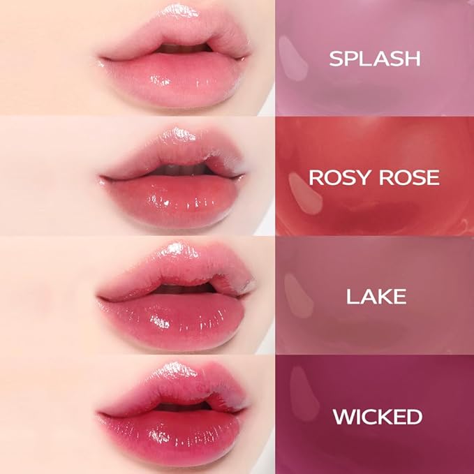 INGA Water Glow Lip Tint | Hydrating, Glossy Korean Lip Tint with Sheer Color & Glass-Like Shine | Long-Lasting, Non-Sticky Korean Lip Stain (FROST)
