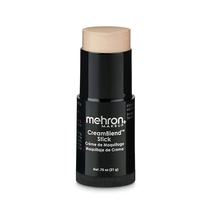 Mehron Makeup CreamBlend Stick | Face & Body Foundation | Full Coverage Professional Makeup Stick .75 oz (21 g) (Light 2)