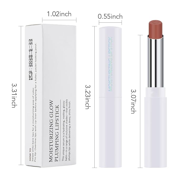 1Pcs Tinted Lip Balm Moisturizing Lipstick – Waterproof Hydrating Matte Lip Balm for Women, Creamy Natural Color Stain for Dry Lips, Soft Matte Finish with Subtle Scent (#03 Bean Paste Brown)