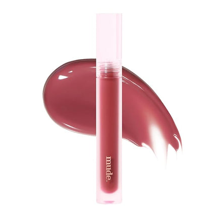mude Glacé Lip Tint 06 Mauve more Long-Lasting Liquid Stain Buildable Layer with Glossy Finish for Juicy Glowy Lips K-Beauty K-Cosmetics