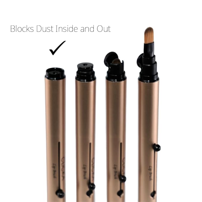 Retractable Automatic Lid Smuge Brush (Champagne Gold)