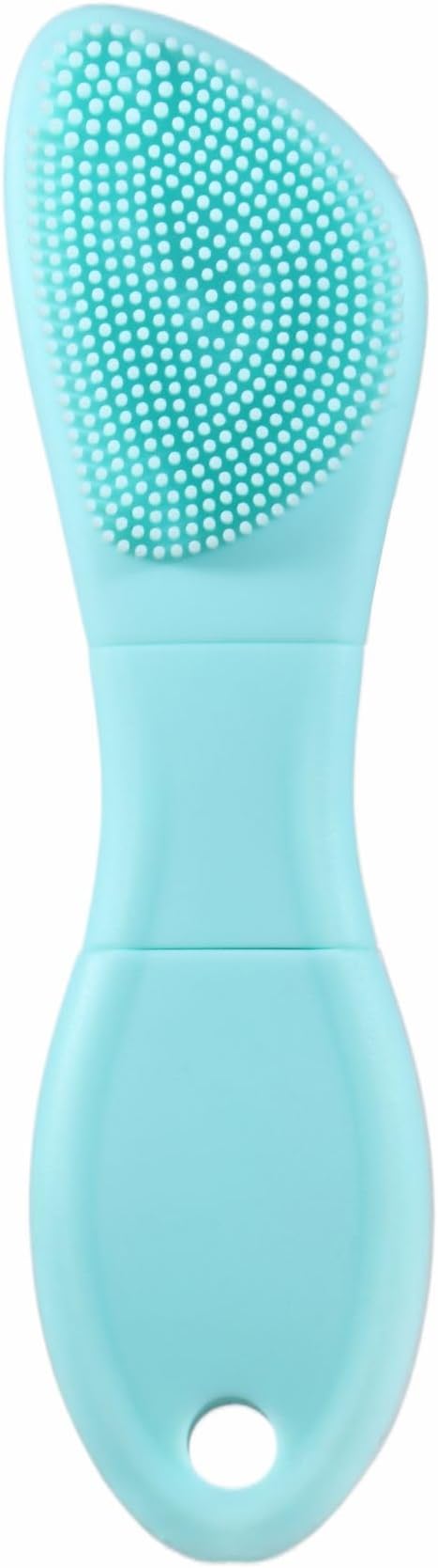 Silicone Face Scrubber Blackhead Remover Tool-2 in 1 Nose Scrubber Black Head Remover for Face Nose, Skin Scrubber Face Spatula for Women Men Pore Cleansing Skin Care(Light Blue)